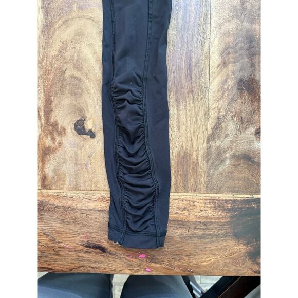 LULULEMON Black Speed Tight III Ruched Pocket Ankle Full Leggings Size - Picture 6 of 9